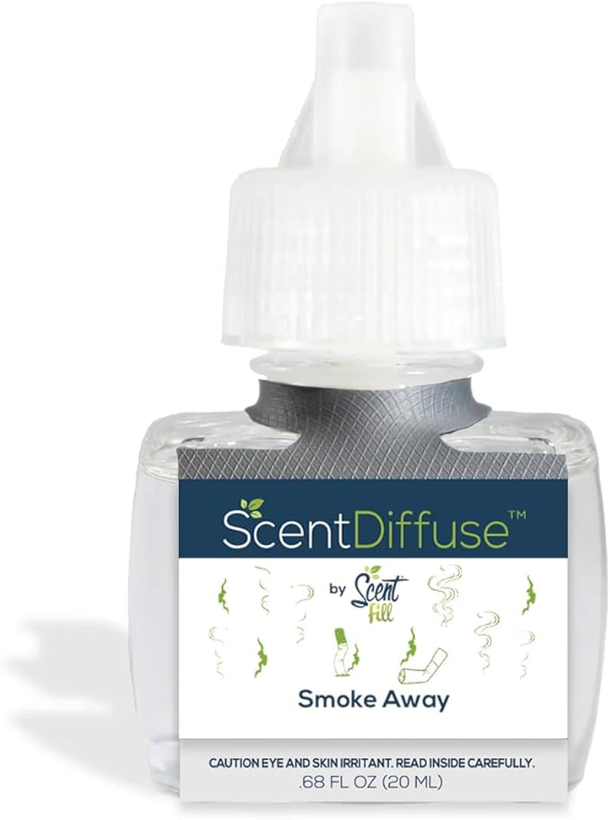 Scent Fill Smoke Away Plug in Air Freshener 4 Scented Oil Refills