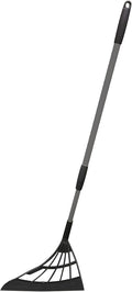 Original Broombi - All-Surface Silicone Broom Squeegee Pet Hair Remover - Smart Broom for Indoor Cleaning - Cleans Glass Fine Dust Hair Liquids - for Smooth Floors Rugs Windows (Black)