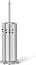 DOWRY Anti-Hand Off Toilet Plunger with Holder for BathroomPowerful Efficient Force Suction CupHeavy Duty Deep Cleaning Nickel