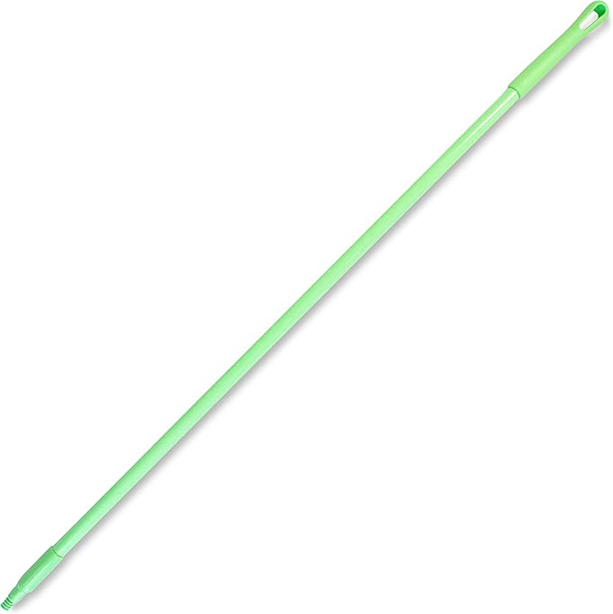 SPARTA Fiberglass Broomstick Replacement Broom Handle with Acme Threaded Tip for Industrial Cleaning Tools Fiberglass 60 Inches Lime