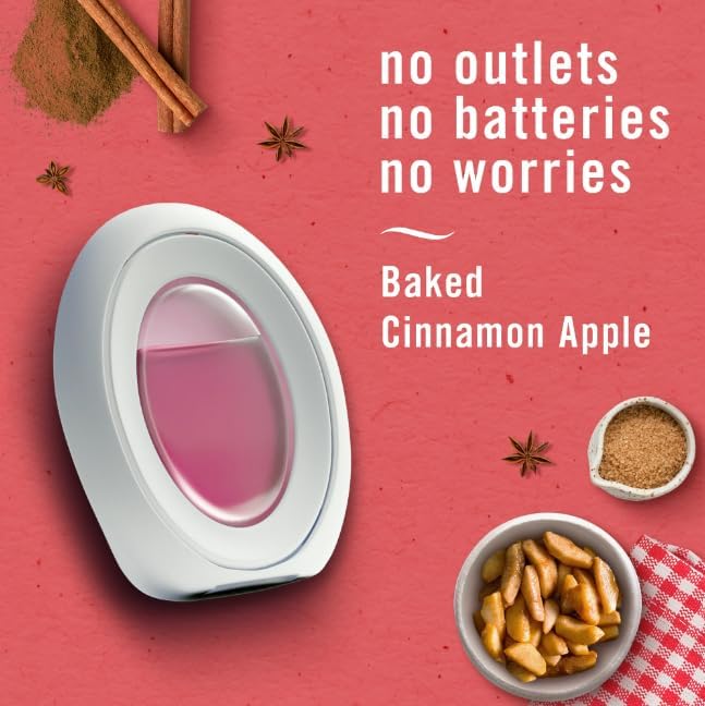 F.e.b.r.e.z.e Small Spaces Air Freshener 4 Count (Pack of 1) (Baked Cinnamon Apple)
