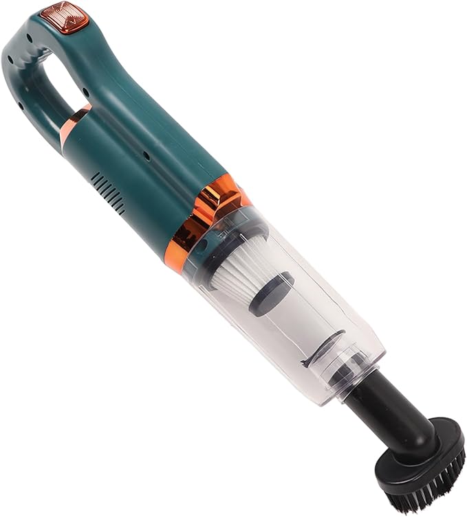 Cordless Vacuum Cleaner 8500PA Strong Suction Handheld Stick Vacuum with 500ml Dust Cup and Floor Brush for Hard Floor Carpet Pet Hair (Green)