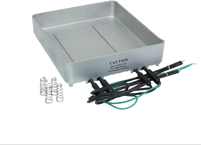 75 Refrigeration Condensate Remover Drain Pan - For commercial refrigerators freezers and vending machines with defrost cycles - Fridge Drain Pan - 75 oz. 120 VAC 320 Watts - 10 x 9 x 2-3/4