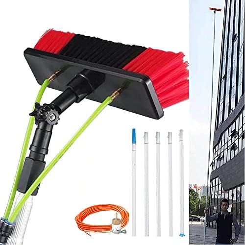 Glass Cleaning Brush Home Water Fed Telescopic Pole Kit Solar Panel Brush Rotating for Photovoltaic PanelExtendable Water Fed Telescopic Window Cleaning Pole Ideal for Conservatory Roof Pho