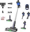 Hearten Cordless Vacuum Cleaner with Green Light Free DishclothBlue