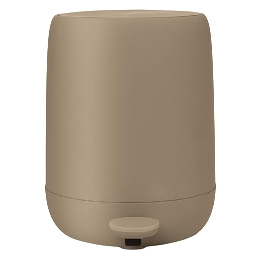 Blomus SONO Pedal Bin Wastebasket 5Liter/1.3Gallon Tan Soft Close
