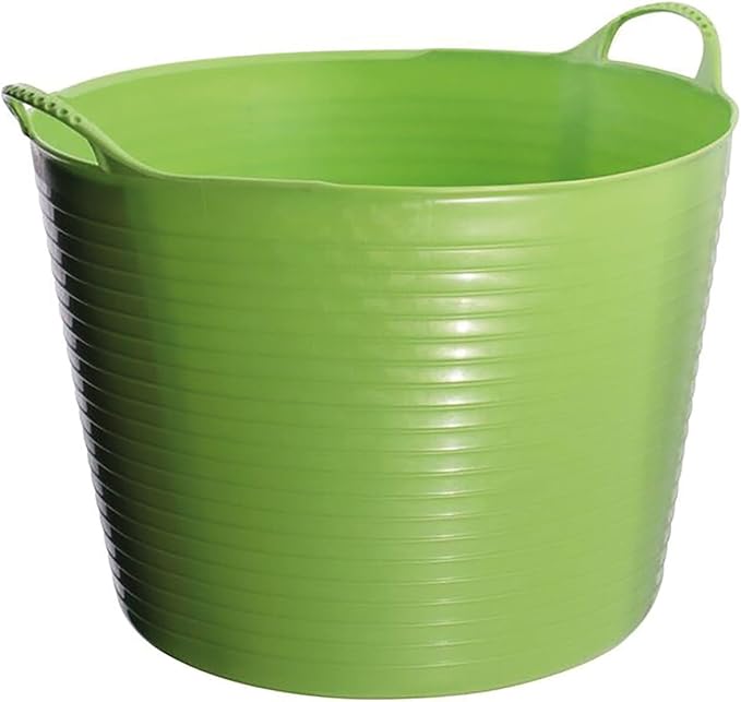 Red Gorilla Large Flexible Plastic Tub Toy Storage Laundry Gardening &amp More Pistachio