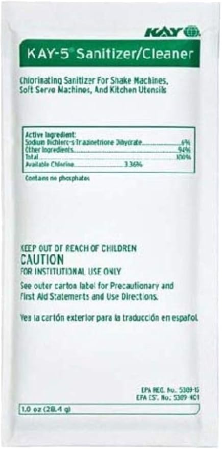 K 5 Chlorinating Cleaning Powder Lot of 10 1 oz Packets