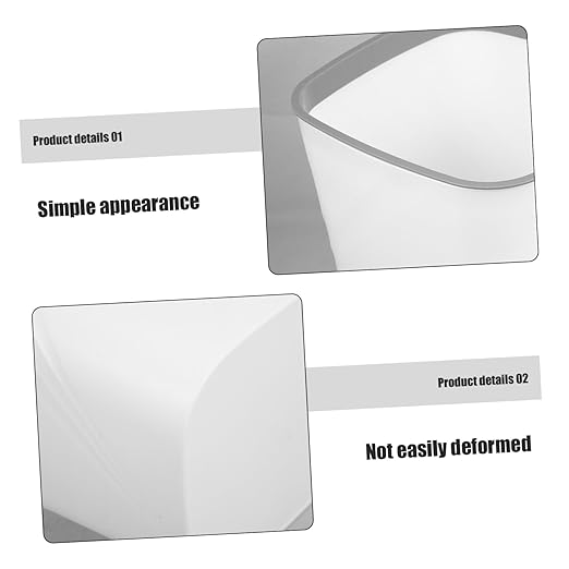 Large Capacity White Plastic Trash Can Open Top Wastebasket for Home Office Kitchen Bathroom Bedroom and Easy to Clean Garbage Container