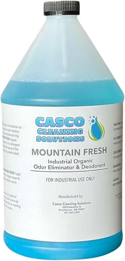 Casco Mountain Fresh Industrial Organic Odor Eliminator and Deodorizer 1 Gallon Blue