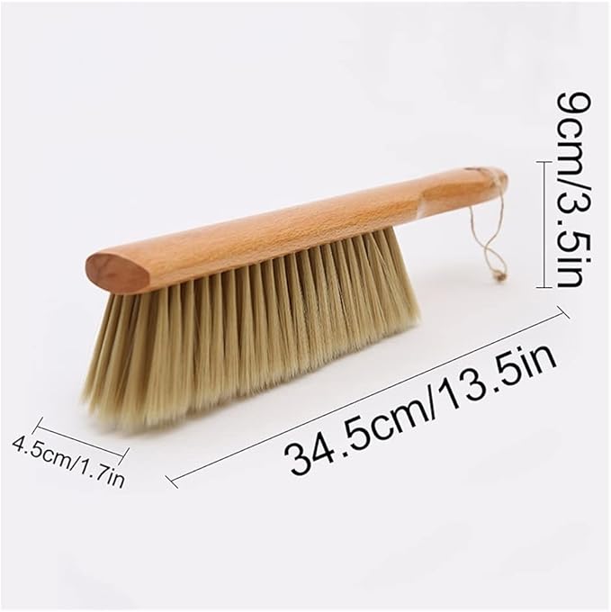 Soft Cleaning Brush Wood Handle Hotel Family Clothes Dust Hair Sofa Bed Sheets Bedspread Carpet Cleaning Counter Brush Hand Broom