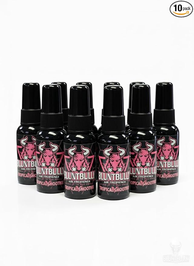 Air Freshener (Tropical Smoothie) (10 Pack) Premium Oil Based Air Freshener Spray. Long-Lasting Room Bathroom Office &amp Car Scent | Eliminates Odors from Smoke Pets &amp More