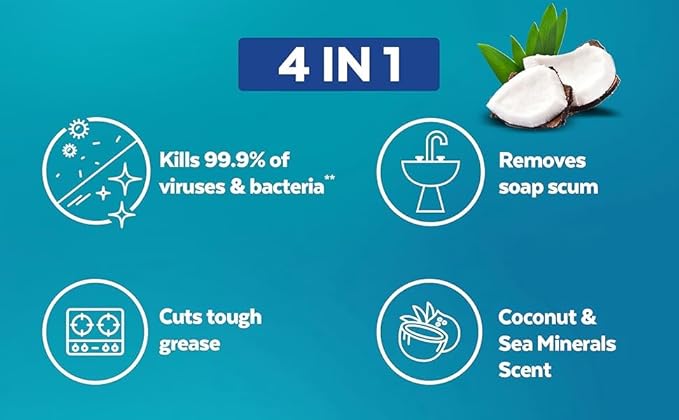 L.y-s.ol Coconut &amp Sea Minerals Scent Cleaner Spray Kitchen &amp Bathroom Cleaner 32 Fl Oz 2pack