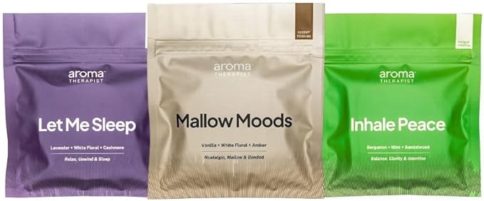 Chill Out AromaPuck 3-Pack Bundle (Inhale Peace Mallow Moods and Let Me Sleep)