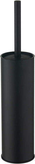 BGL Stainless Steel Toilet Brush with Holder 2 Black Bristle Heads