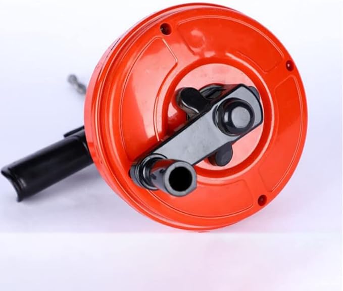 iDili 10M Household Hand Crank Sewer Unblocking Machine Toilet Unclogger Kitchen Floor Drain 20-75MM Pipe Blockage Dredging Machine