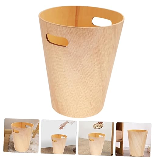 PRETYZOOM Desktop Trash Can Stylish and Wastebasket for Office Bathroom Bedroom Minimalist Design for Tabletop Use