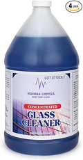 Window &amp Glass Cleaner Professional Streak-Free Glass Cleaning Solution for Windows Mirrors &amp Chrome 1 Gallon Bottles (Case of 4)