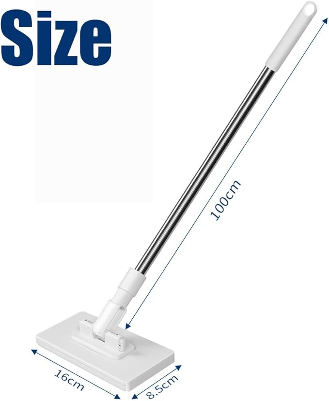 Snap Grip Mini Mop Zero Touch Hands Free Mini Clip Mops Lazy Mops with One-Click Cloth Change Automatic Hands Free Push Pull Handle for Multi-Surface Cleaning(1xmop+5xcloth)
