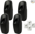 4PCS Automatic Air Freshener Spray Dispenser Wall Mounted or Free Standing Battery Operated Sprayer for Bathroom Multiple Time Scent Mist Release Settings for Room Restroom Sprayer (black L)