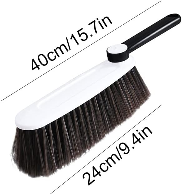 Dust Brushes Rotatable Dust Collector Microfiber Cleaning Brush Dust Brush Reusable Cleaning Tools Dust Brush Counter Brush Bed Brush Hand Broom Cleaning Brush(White)
