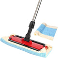 Microfiber Hardwood Floor Mop  Long Stainless Steel Handle for Home Office Cleaning