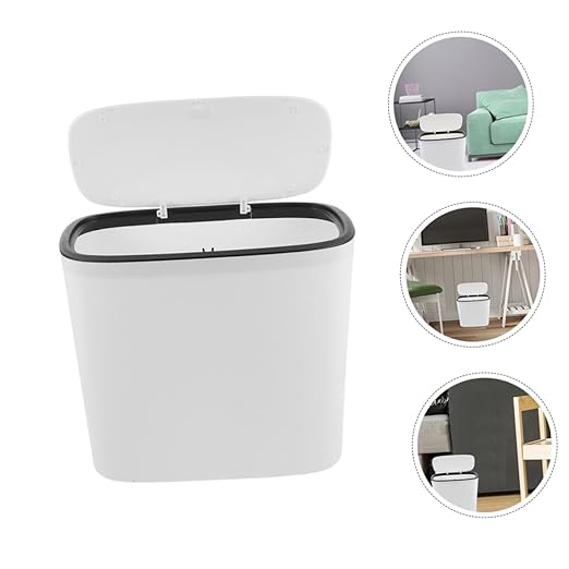 Cabilock Multi-Function Trash Bucket Sturdy Waste Basket Trash Can Kitchen Garbage Can Household