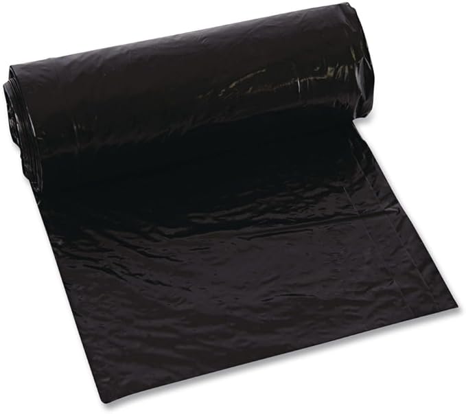 Draw 'n Tie 1518606 30.5 in. x 33 in. 30 Gallon 1.2 mil Heavy-Duty Trash Bags - Black (200/Box)