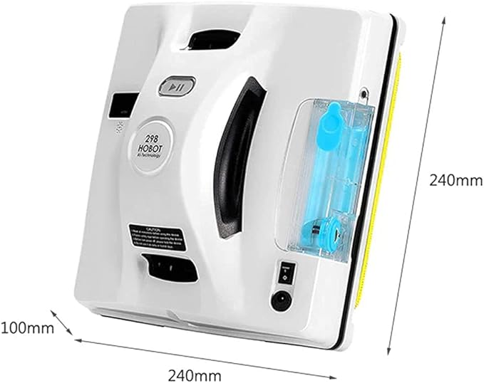 HOBOT-298 Window Cleaning Automatic Robot with Ultrasonic Water Spray Intelligent Cleaning AI Smart Route Plan Replaceable Water Tank and Control via Smartphone or Remote