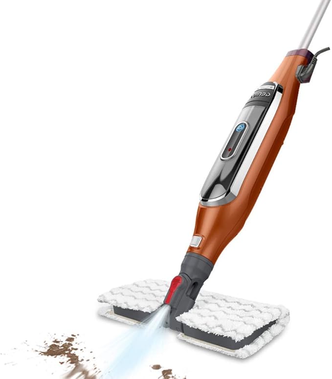 Brown Electric Steam Mop - 30 * 120cm/12 * 47inch - Swivel Head - Tile Laminate Vinyl Hardwood Concrete - Modern Style - A