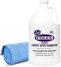 FOLEX Instant Carpet Spot Remover 128 oz - Powerful Stain Remover for Carpets Upholstery &amp Rugs - Eliminates Pet Stains Grease Red Wine Food Makeup &amp More - With Reusable Cleaning Cloth -