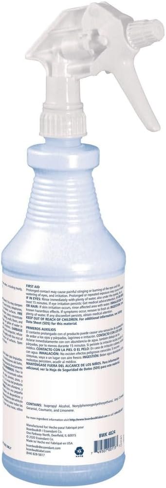 Boardwalk DO1406-12ESSN 32 oz. Spray Bottle RTU Liquid Air Deodorizer - Fresh Scent (12/Carton)