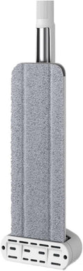 Mop for Wash Floor Cleaner Cleaning Flat Spin Bucket House Easy Home 360°Rotation(S(32CM)-1cloth)
