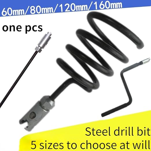 Generic Drill bit Drain Cleaner cuttersets for Pipe Dredging Manganese Steel Straight Pipe Dredge Cutter 60mm