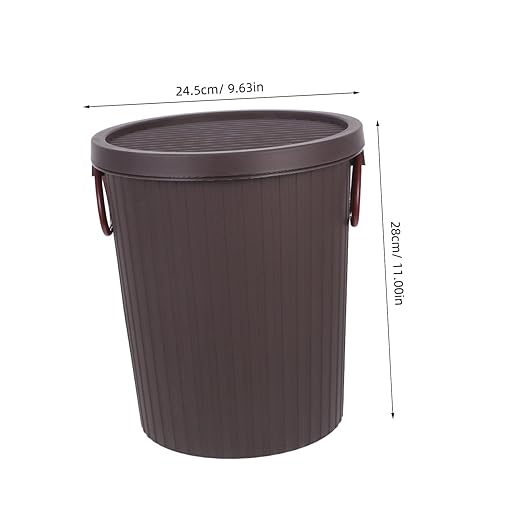 PRETYZOOM Tea Trash Can Office Garbage Can Trash Bin with Lid Compost Pail Small Waste Basket Countertop Compost Bin Waste Basket Bathroom Garbage Bathroom Trashcan with Lid Pp Coffee