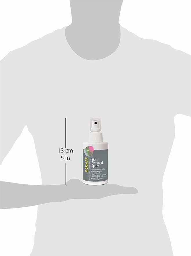 Sonett Organic Stain Removers Spray for clothes effective against fruit Cocoa Ballpoint Grease stains for delicate textiles of Wool and Silk (6 Count)