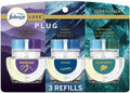 F.e.b.r.e.z.e Plug In Air Freshener Odor-Fighting Scented Oil Refill Air Fresheners for Home and Bathroom and Kitchen Long Lasting for Strong Odors Premium Mix 0.87oz Refills (Elemental Mix)