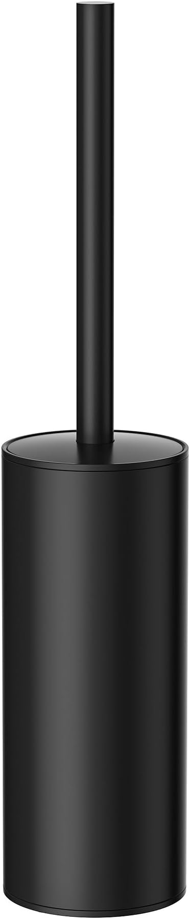 Toilet Brush and Holder Set Toilet Bowl Brush with Heavy Duty 304 Stainless Steel Base and Extra Long Handle Toilet Bowl Cleaners Brush for Bathroom (Matte Black)
