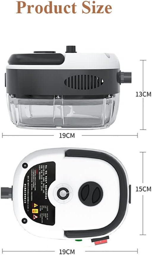 Portable Handheld Steam Cleaner 2500W 105C Steam 3BAR Pressure 1000ml Tank 6-Position Adjustment Floor Sink Car etc.