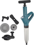 Drain Air Plunger High Pressure Sink Dredge Cleaner Storage Easy ABS Handle Multifunction Stainless Steel Cover Energy Saving For Toilet