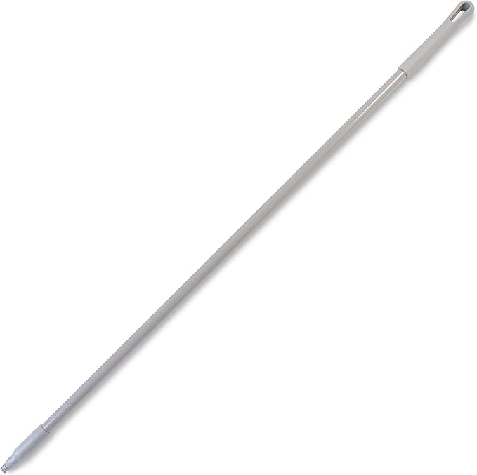 SPARTA Fiberglass Broomstick Replacement Broom Handle with Acme Threaded Tip for Industrial Cleaning Tools Fiberglass 60 Inches Gray