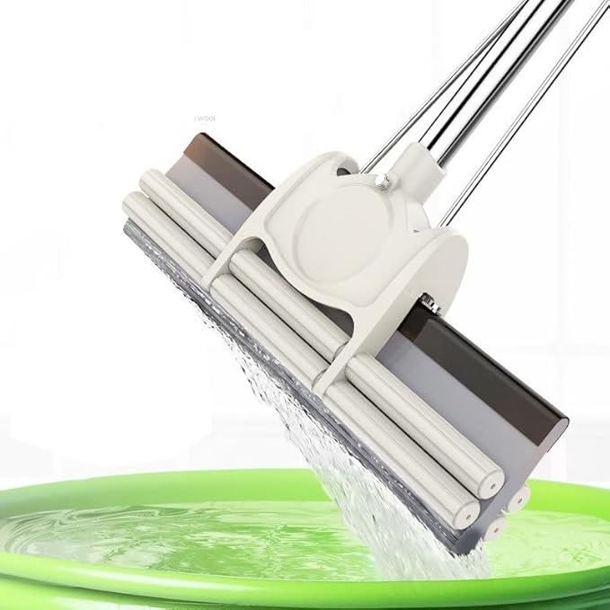 Sponge mop Squeezing Water Large Absorbent Cotton  Straight Pole  Home Lazy Person