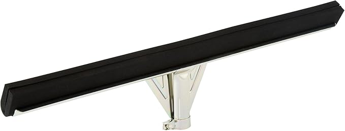 Restaurantware-SQUEEGEE ONLY: Clean Tek Professional 21.75 Inch Floor Squeegee 1 Broom With Double Rubber Blade - Handle Sold Separately Heavy-Duty Steel Wiper For Concrete Floor