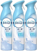 F.e.b.r.e.z.e Air Freshener SprayOdor Eliminator8.8 Ounce (Pack of 3) (Linen &amp Sky)