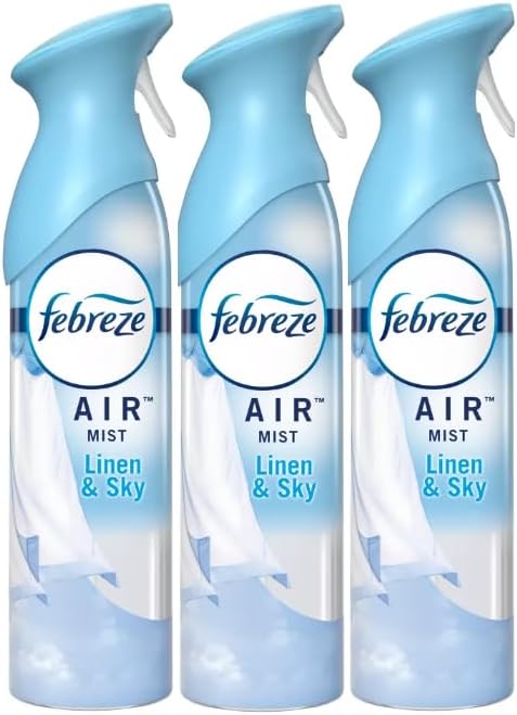 F.e.b.r.e.z.e Air Freshener SprayOdor Eliminator8.8 Ounce (Pack of 3) (Linen &amp Sky)