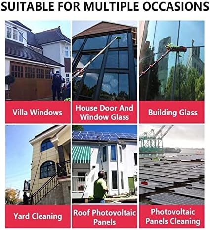 Telescopic Glass Cleaning BrushFire Wolfwater Fed Pole Kit Window and Solar Cleaning Pole W/Water Fed Telescopic Brush/Brush Window and Solar Panel Cleaning System Wash5./17.7Ft