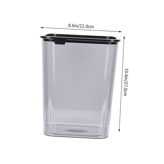 Happyyami Square Wastebasket Hidden Trash Can Decorative Trash Bin Garbage Container Waste Basket