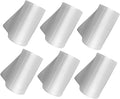 HOMSFOU 6 Rolls Thickened Small Plastic Trash Bags for Home Bathroom Wastebasket Liners 45x50cm Flat Mouth Disposable Garbage Bags with Breakpoints