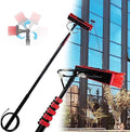 Telescopic Water Fed Brush Extendable Long Reach Window Cleaner Equipment Suitable for Window Glass Solar Panel35Cmbrush-39.4Ft/12M35cmbrush30FT/9M