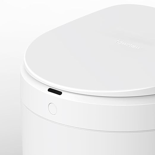 TOWNEW S2000 Auto-Sealing Trash Can 5.5 Gallon Automatic with Hands-Free Sensor and Self-Replacing Bags for Kitchen Office